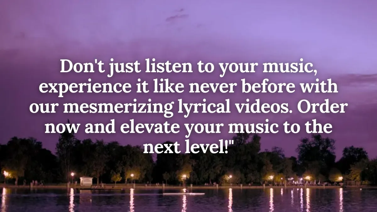 PROVIDE ALL TYPE OF LYRICAL VIDEOS & MOSTION POSTERS.