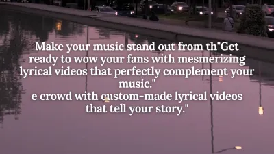 PROVIDE ALL TYPE OF LYRICAL VIDEOS & MOSTION POSTERS.