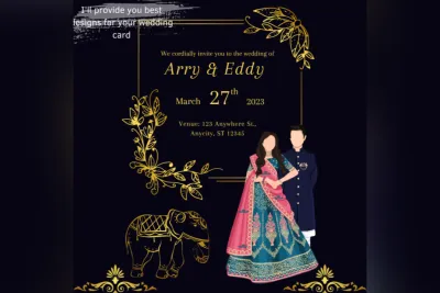 I will provide Wedding Invitation motion posters.